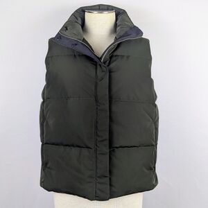 Theory Shell Down Vest Renew Poly 2 Down  Feather Blend Fill Dark Rosemary M NWT